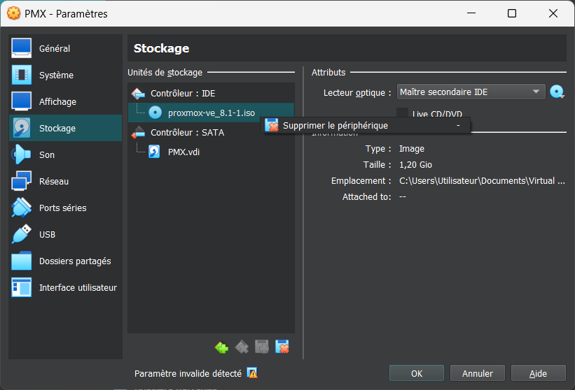 Delete of ISO Image